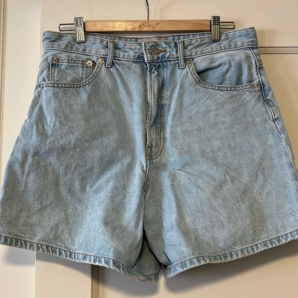 Everlane a line denim shorts - light wash size 30